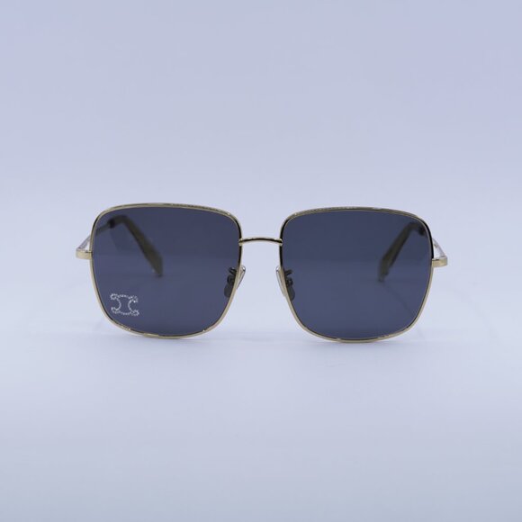 Celine CL40284U 30A Sunglasses Endura Gold Square Frame, Smoke Lenses - Picture 4 of 12